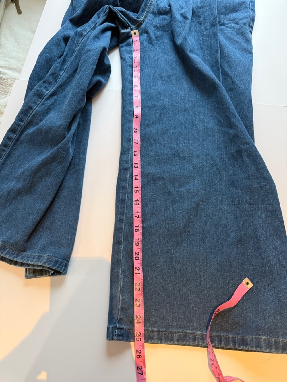 Sleeveless Wide-Leg Denim Overalls in Blue - Picture 9 of 9